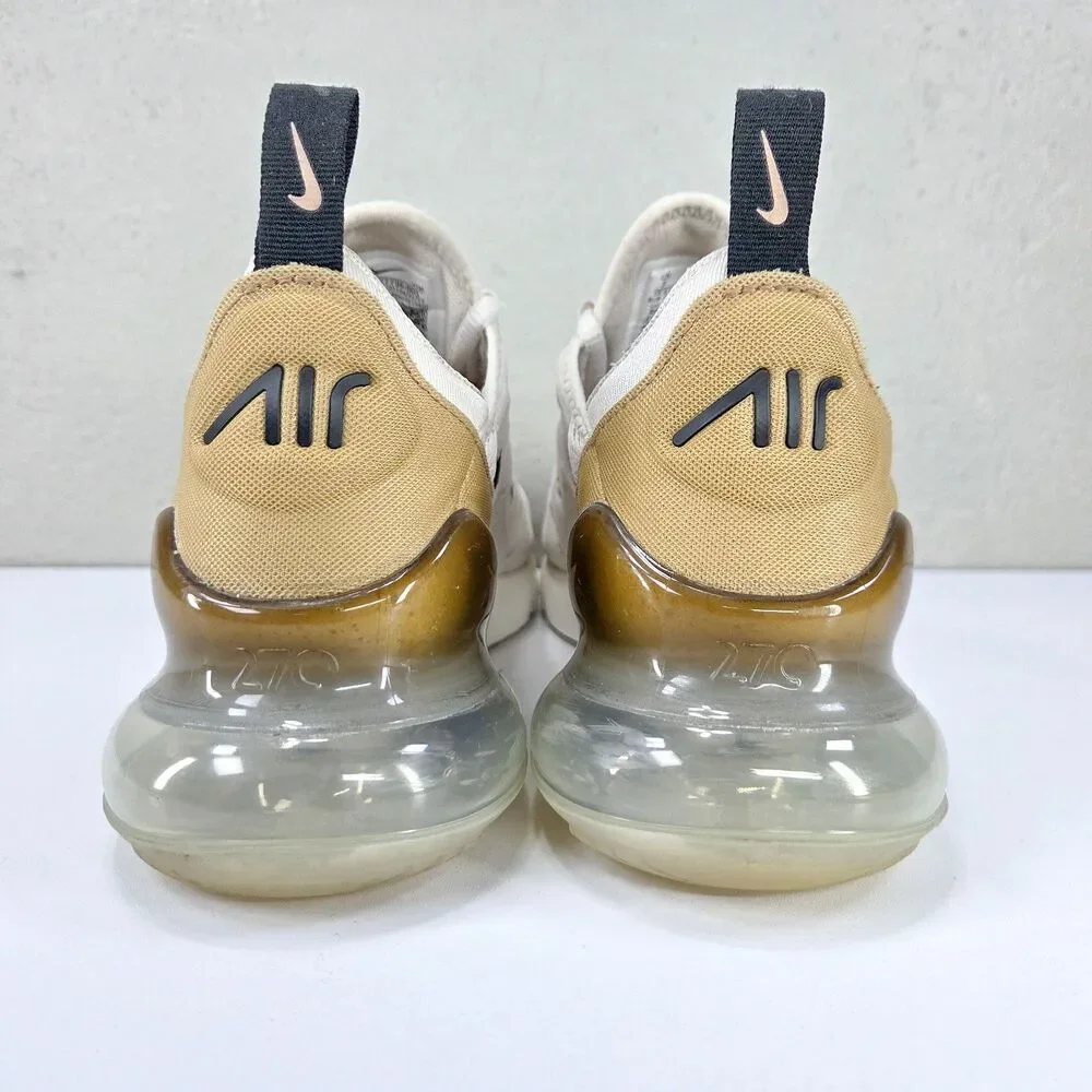 Nike Air Max 270 Light Bone Metallic Gold Women’s Size 7 DZ7736-001